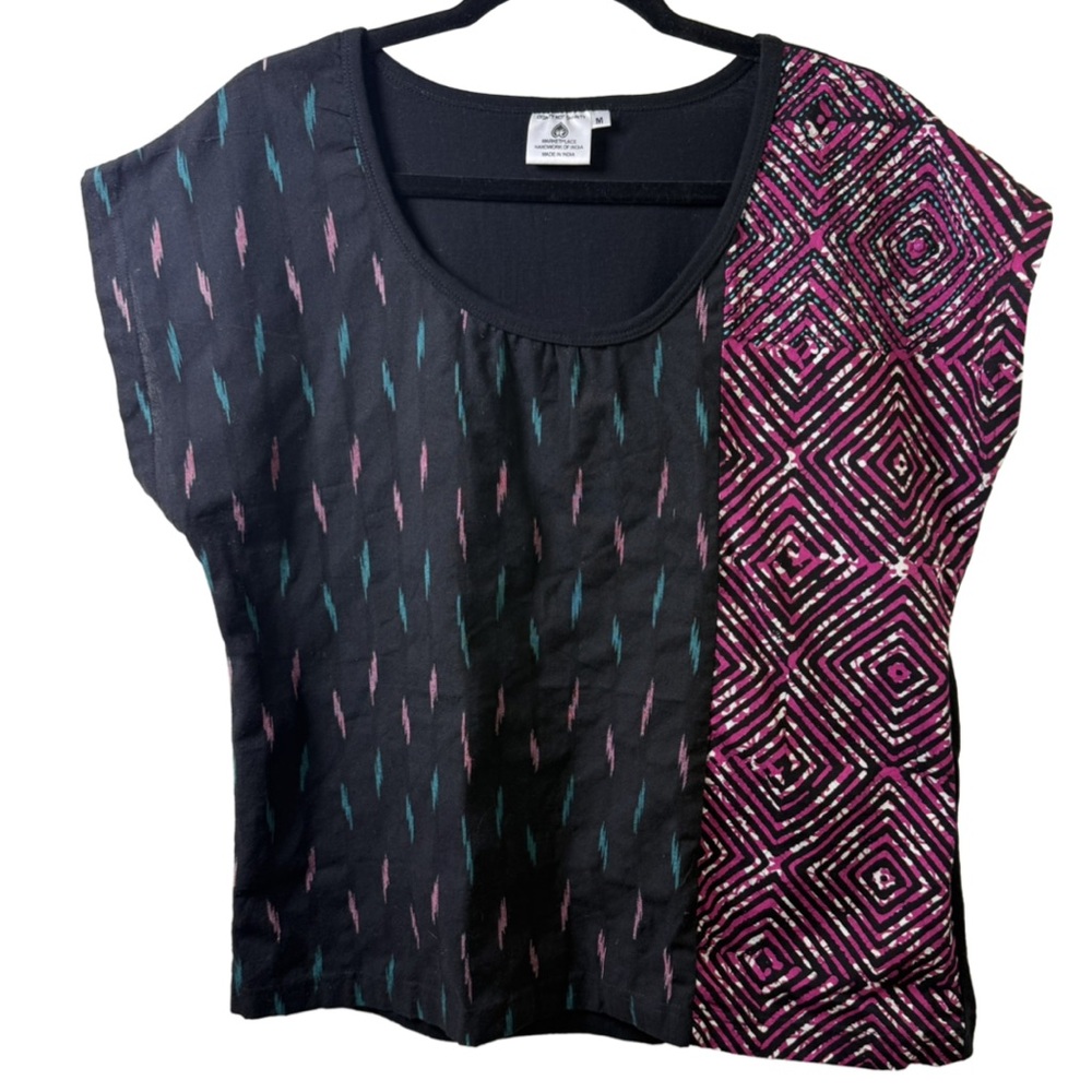 Dignity Not Charity cotton blouse